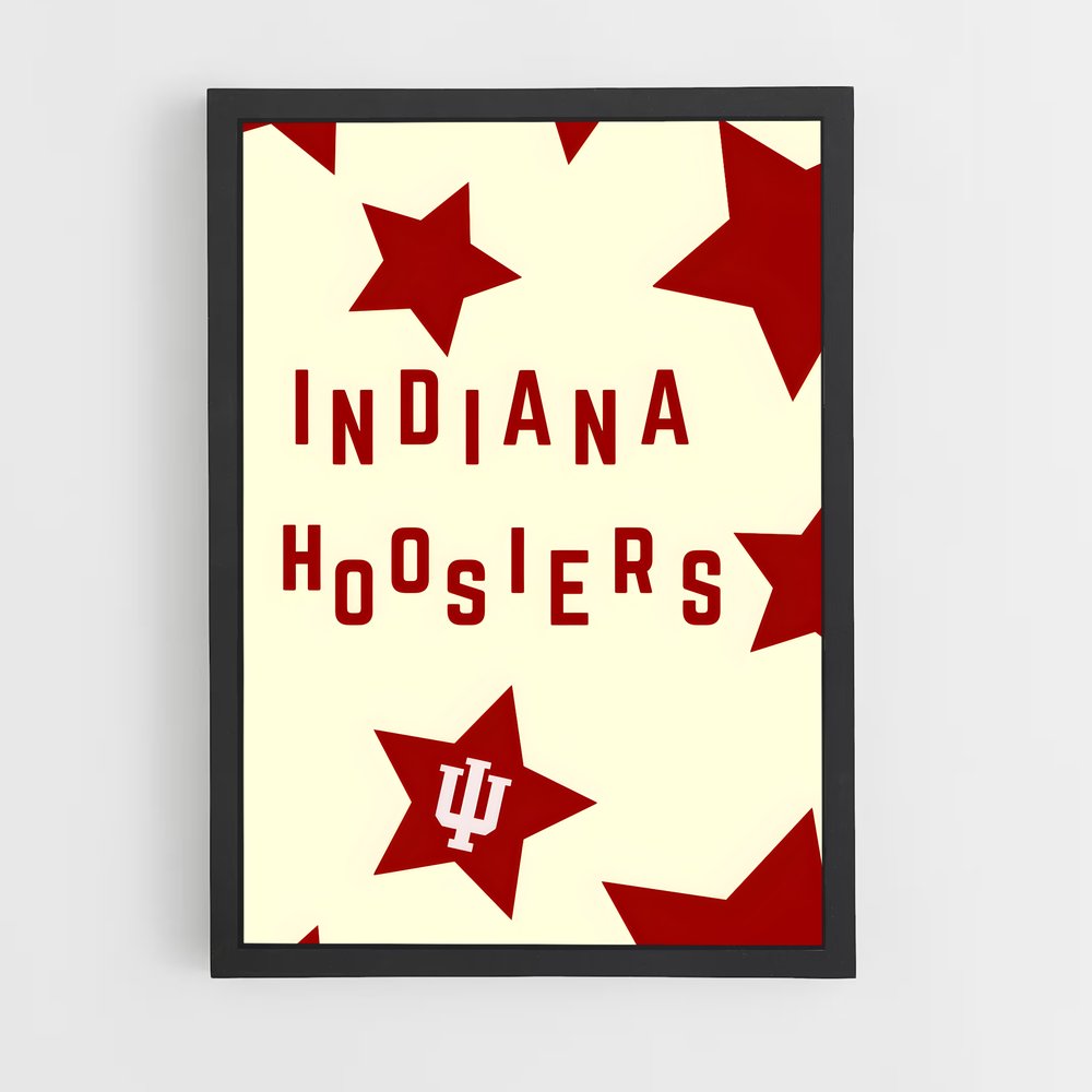 Poster Hoosier Stars – affiche Basketball (vue 2)
